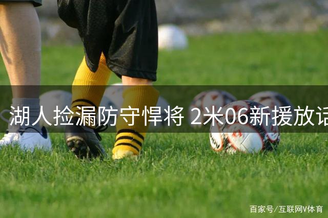 湖人捡漏防守悍将 2米06新援放话要锁死对手王牌
